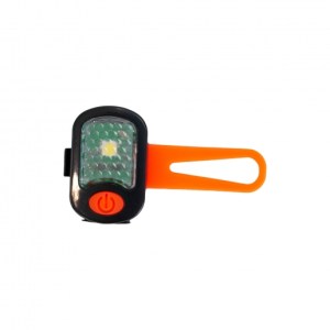 Rechargeable Blinker Orange With White Safety LED Light