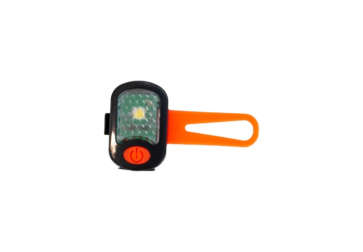 Rechargeable Blinker Orange With White Safety LED Light