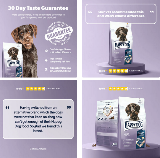 HAPPY DOG Fit & Well Senior Dog Kibble Complete Food 1KG Or 12KG - Image 2