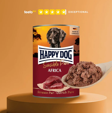 Happy Dog Pure Ostrich Wet Dog Food (Africa) - Image 2