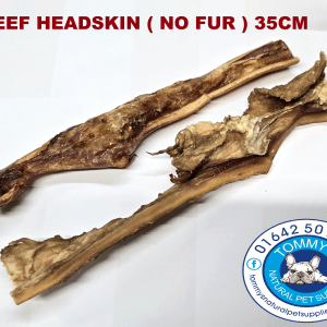 Tommy's All Natural Beef Headskin Without Hair Dog Chews 35cm