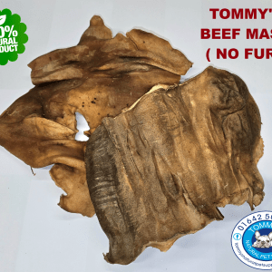 Tommy's Beef Masks Flat Without Hair 2KG Box
