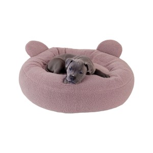 Small Bite Teddy Bear Donut Beds Rose 70cm