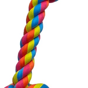 Hem & Boo Super 4 Knots Rope Toy 120cm Bright Assorted Colours