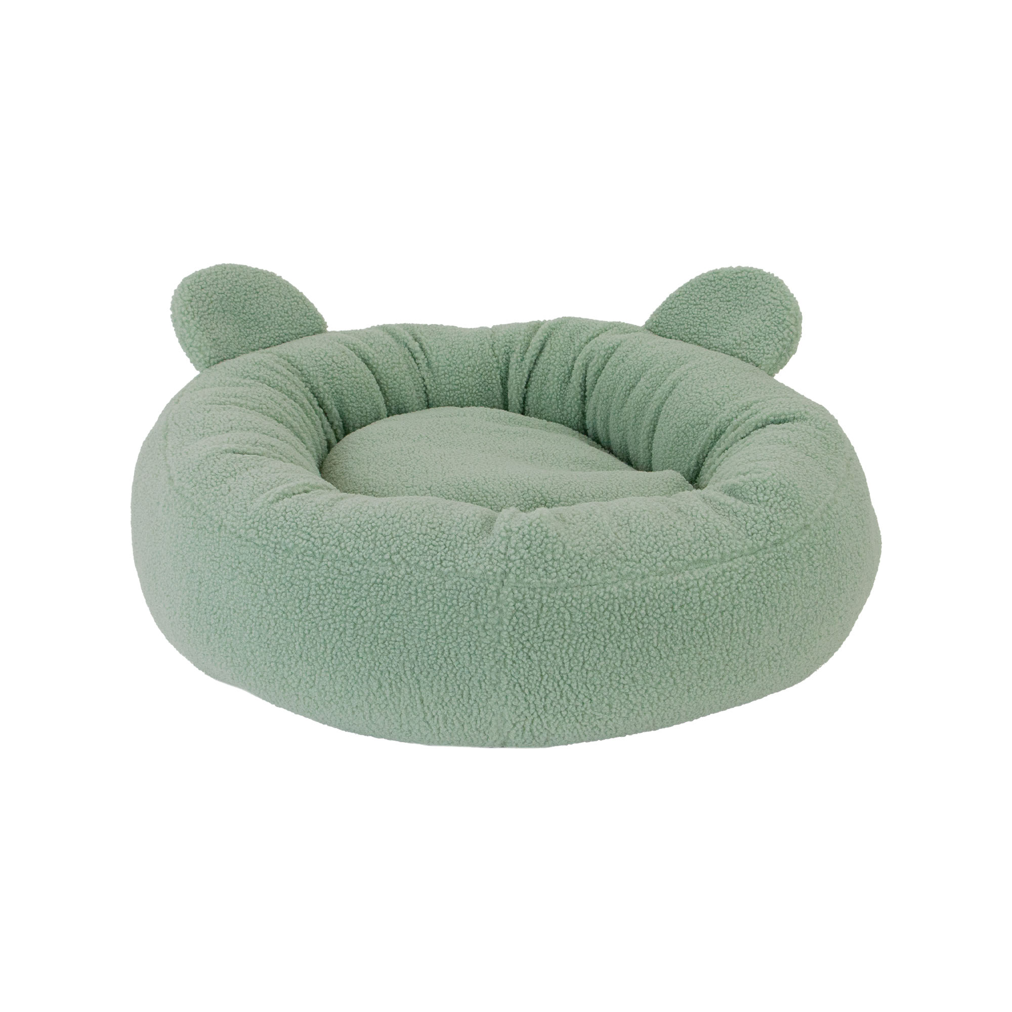 Small Bite Teddy Bear Donut Beds Sage 70cm