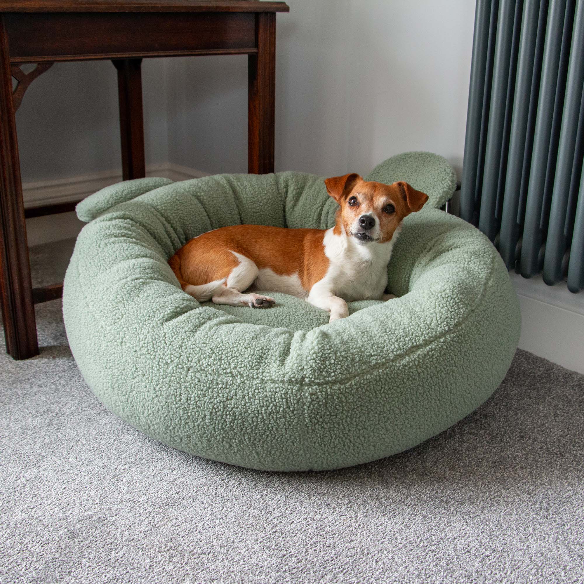 Small Bite Teddy Bear Donut Beds Sage 70cm - Image 2