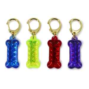 Dog Reflective ID Tag Bone Shape