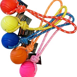 Hem and Boo TPR Ball 6.5cm with Rope