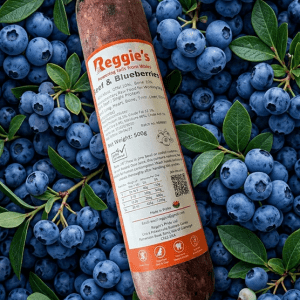 Reggie's Raw Beef & Blueberries 500gram