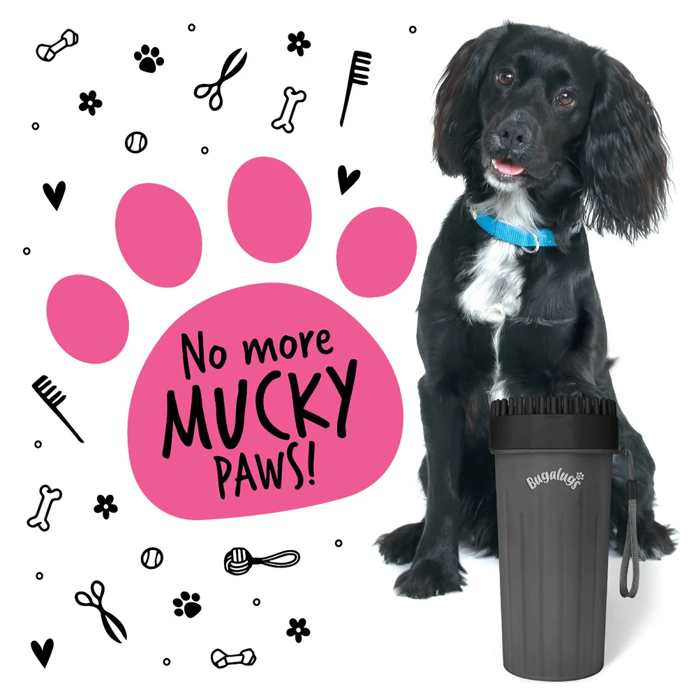 Bugalugs Large Paw Cleaner Cup for Dogs in Black - Image 5