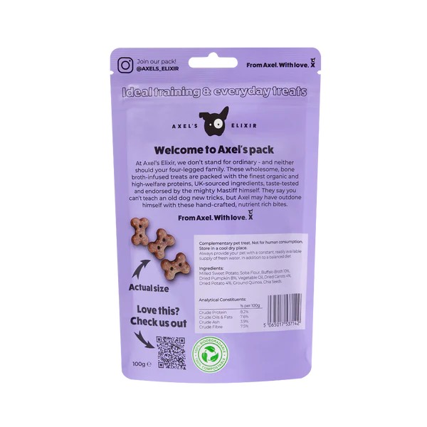 Broth Bites Beefy Buffalo with Carrot & Potato 3 PACKS 100Gm - Image 2