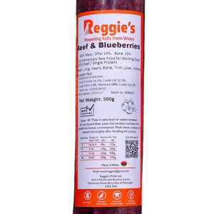 Reggie's Raw Beef & Blueberries 500gram