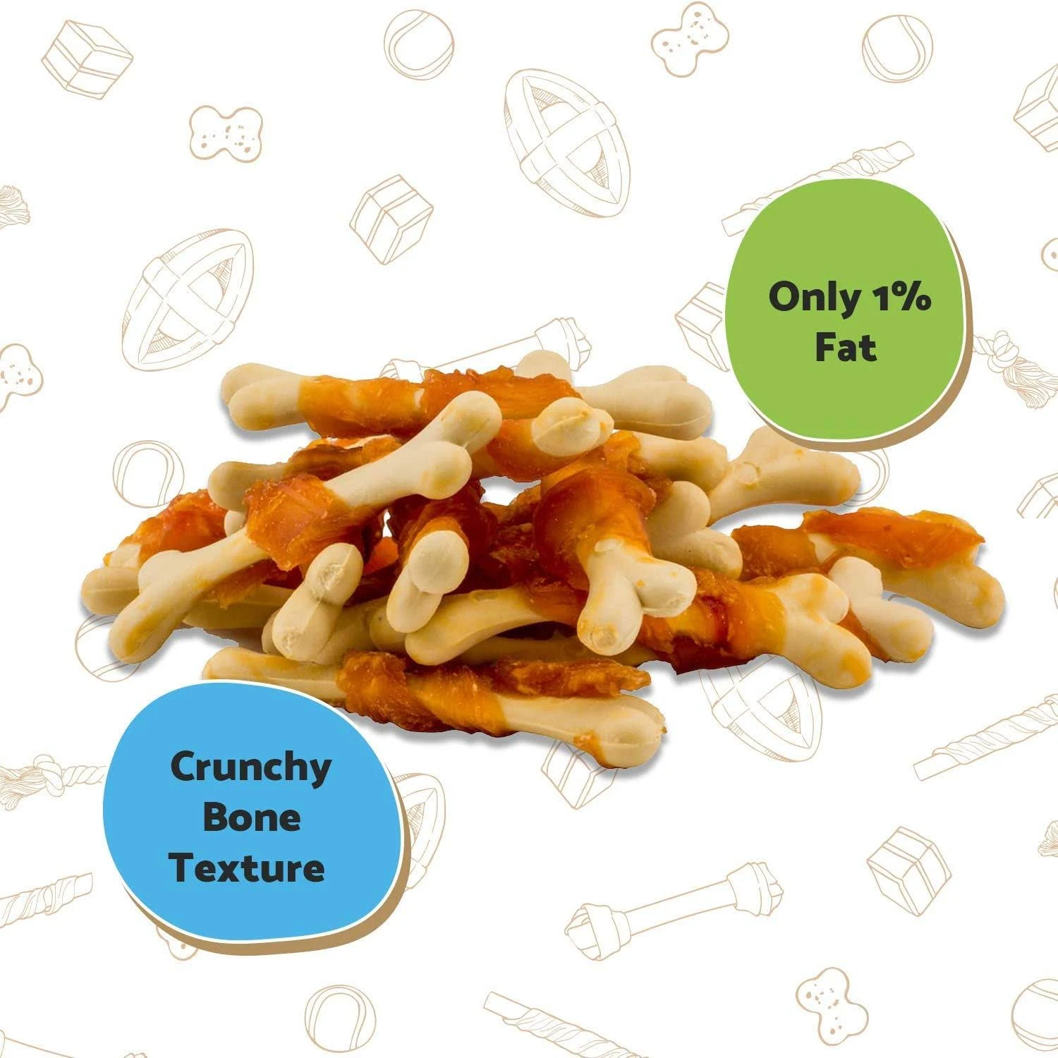 Tommy's Chicken wrapped calcium bones 100Gm - Image 3