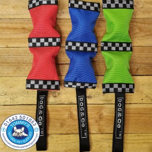 Firehose Double Ball Tug / Retrieve Toy