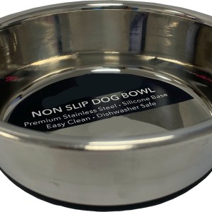 Non Slip Stainless Steel Dog / Puppy Bowls