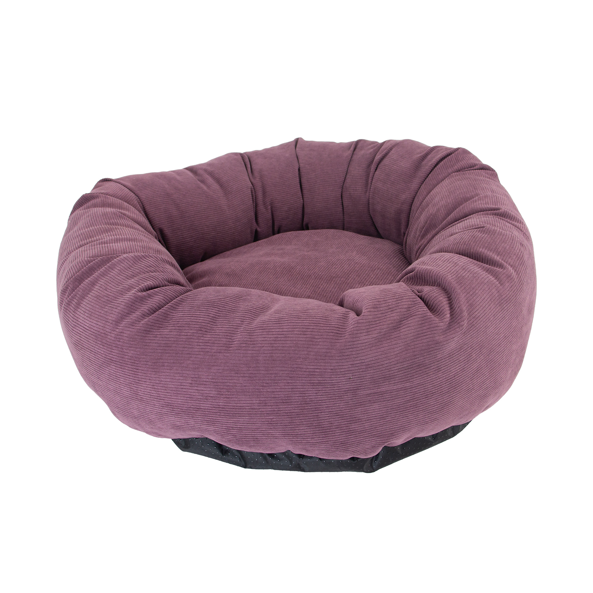 Corduroy Donut Dog Bed (Plum) 70cm Or 100cm - Image 2