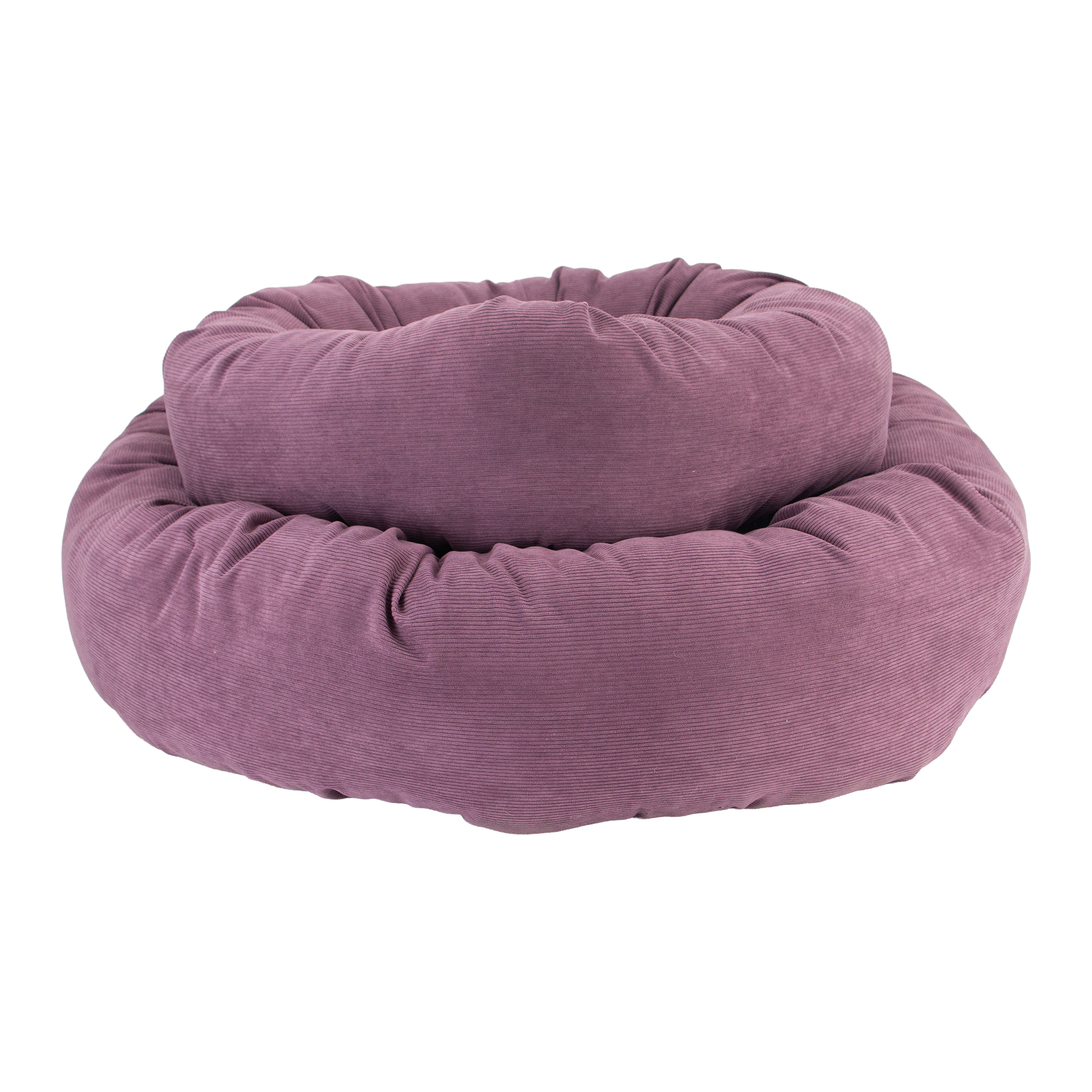 Corduroy Donut Dog Bed (Plum) 70cm Or 100cm - Image 3