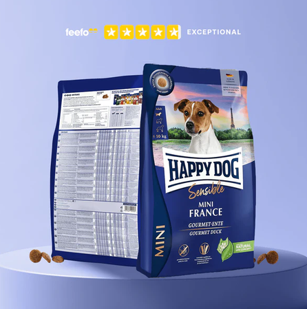Happy Dog Supreme Sensible MINI France – Grain-Free Duck & Potato Dry Dog Food for Sensitive Adult Dogs - Image 3