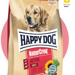 Happy Dog NaturCroq Active high-energy food made with poultry, fish, and local Bavarian herbs 15KG