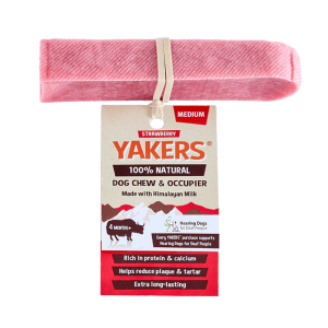 YAKERS Strawberry Dog Chew - Medium Or Large