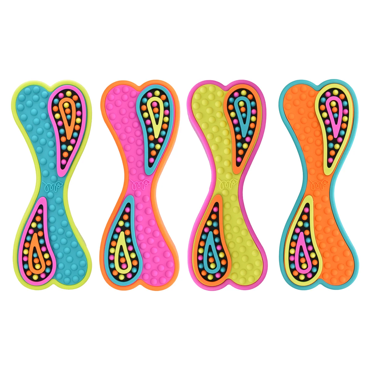 Happy Pet Groovers TPR Rubber Bone Dog Toy - Image 2